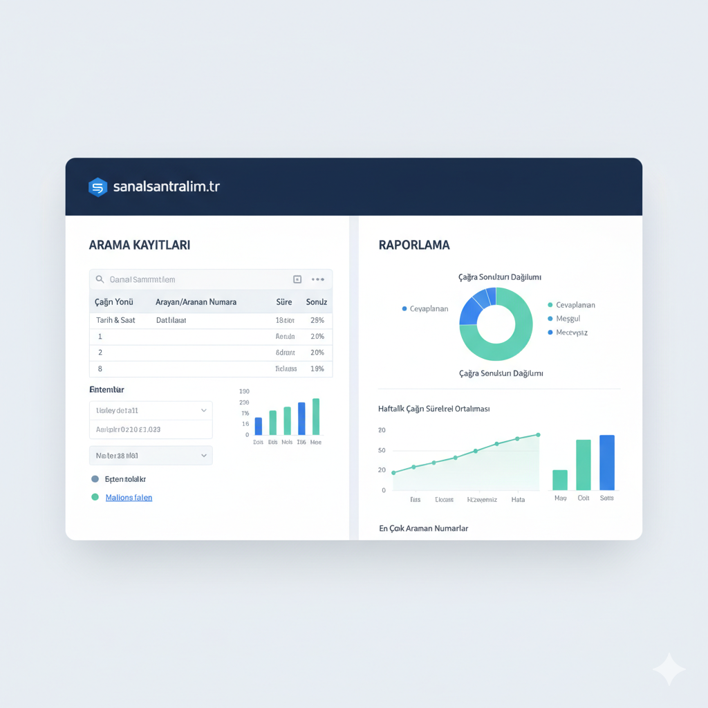 sanal santral cagri raporlama